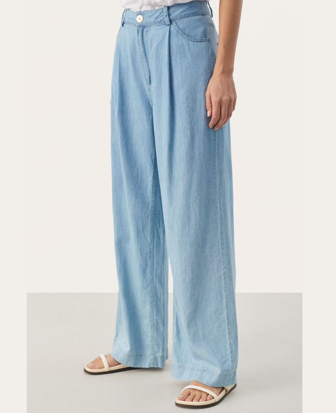 Part Two Evely Trousers LIGHT BLUE DENIM