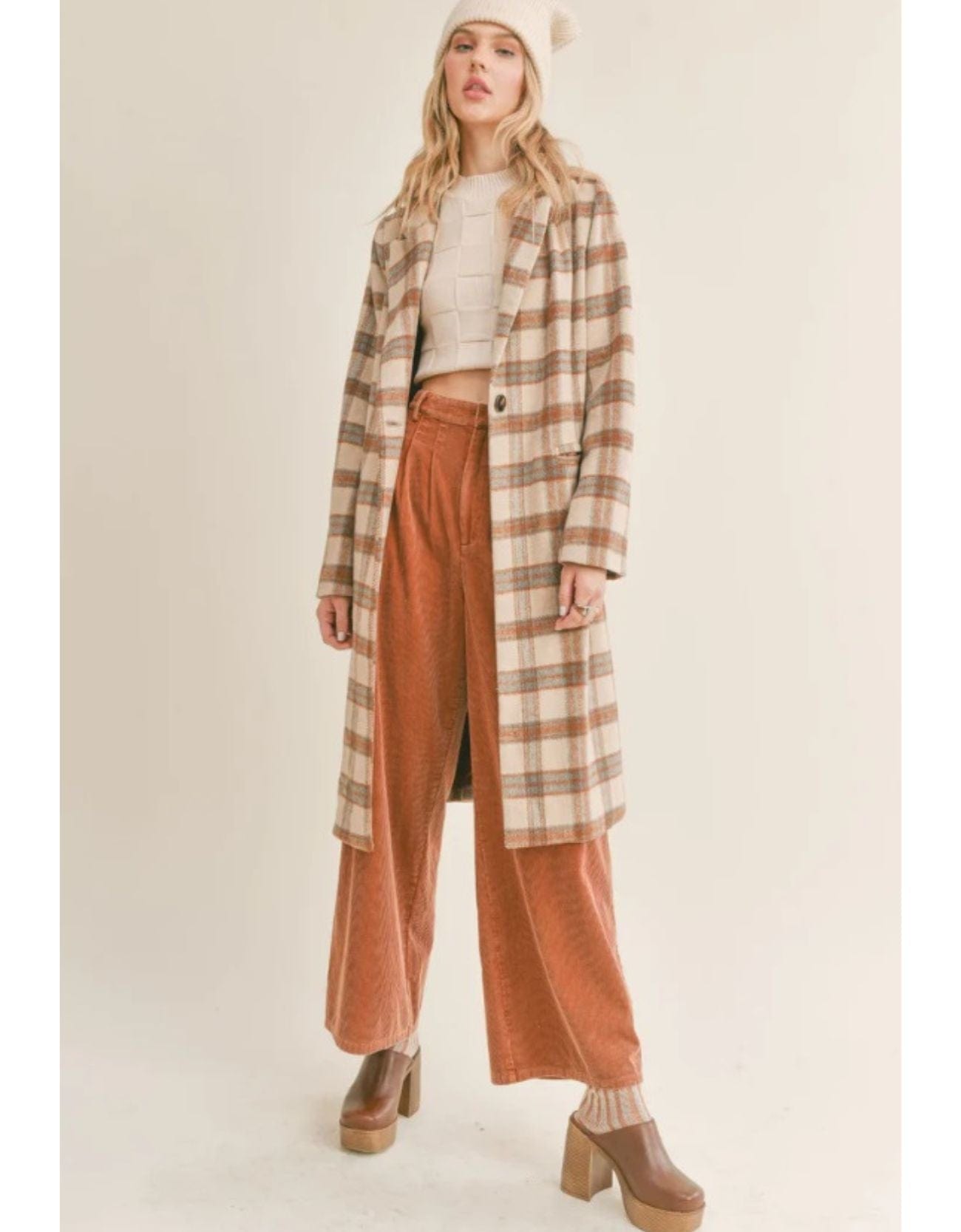 Sage the Label Nature Lover Plaid Coat TAUPE & BROWN – Lolly's Fashion  Lounge